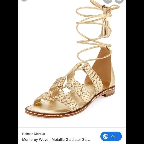 MICHAEL Michael Kors Shoes - Michael Kors Monterey gladiator metallic sandal. Size 10